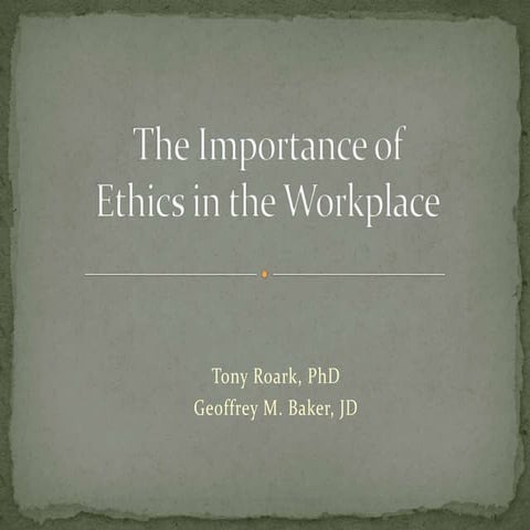 Business Ethics and Corporate Social Responsibility