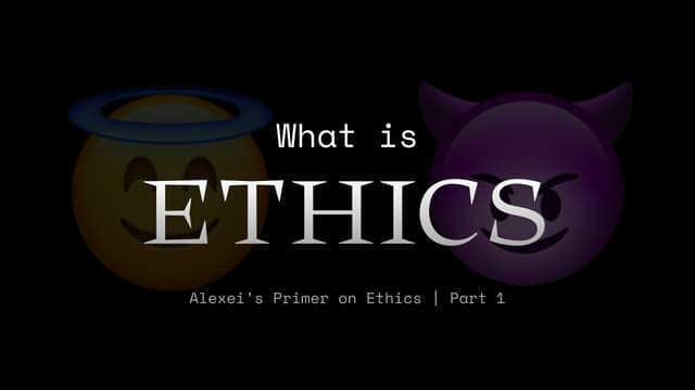 What is ethics?