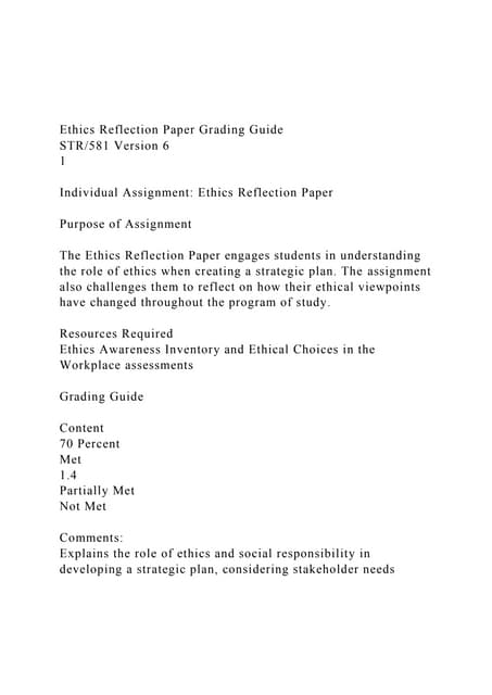 Personal reflective paper | PDF
