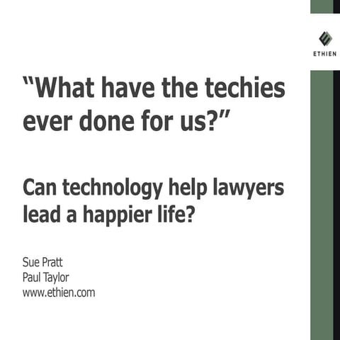 INFOGRAPHIC: Legal Technology Timeline | PDF