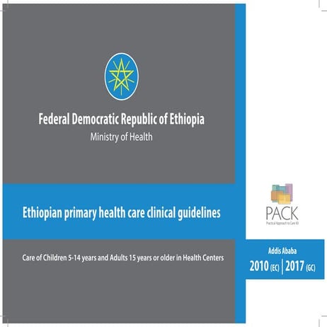 ETHIOPIAN PRIMARY HEALTH CARE CLINICAL GUIDELINES 2017 PDF visual data 8