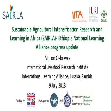 Sustainable Agricultural Intensification Research and Learning in Africa (SAI...