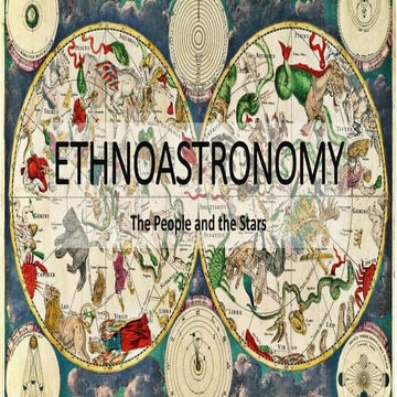 Ethnoastronomy: The People and the Stars