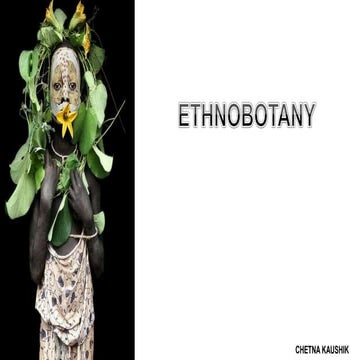 Ethnobotany and ethnopharmacology
