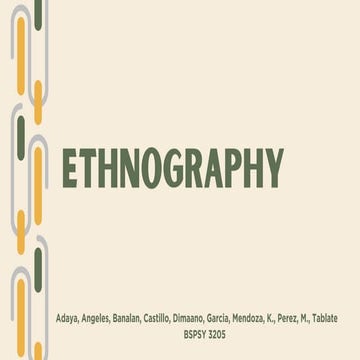 Ethnography approach, qualitative research
