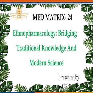 ETHNOPHRMACOLOGY-PAYAAM VOHRA-NIPER MOHALI PPT.pptx