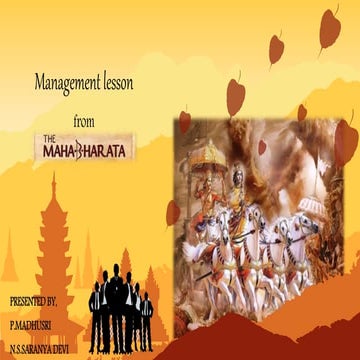 Management lesson from Mahabharata