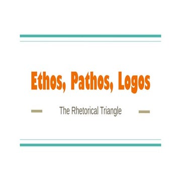 Ethos pathos logos | PPT