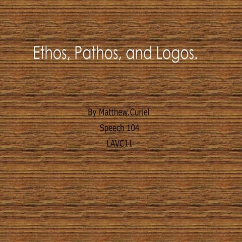 Ethos, pathos, and logos