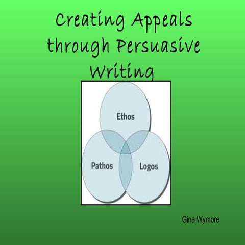 Gina Wymore ethos pathos logos powerpoint