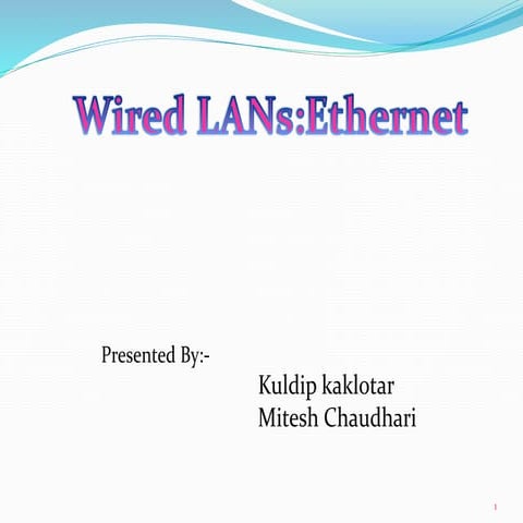 Ethernet Computer network | PPTX | Computer Networking | Computing