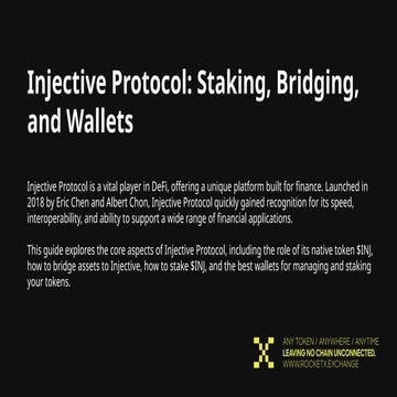🚀 Injective Protocol: The Future of DeFi is Here! 🌐💰 | PPTX