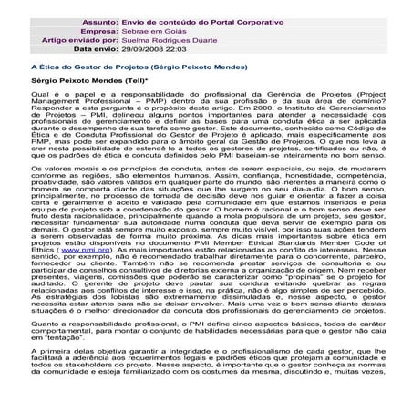 Etica da gestão_de_projetos