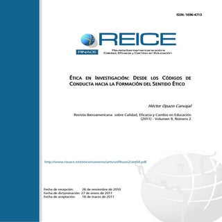 Etica en investigacion