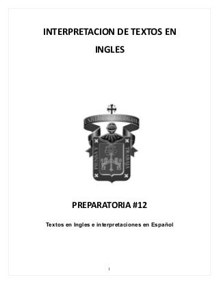 Textos en Ingles con Interpretaciones en Español