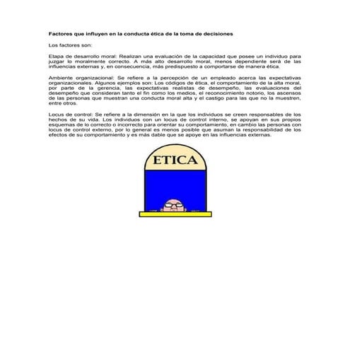 Etica toma decisiones