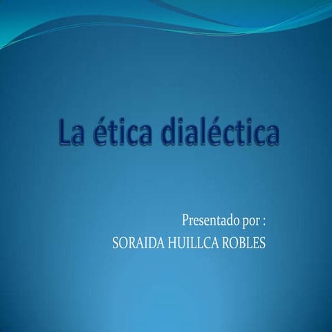 Etica y dialectica