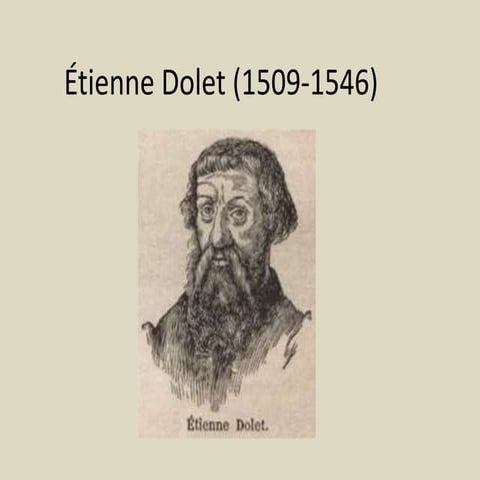 Etienne dolet