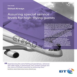 Etihad Airways case study
