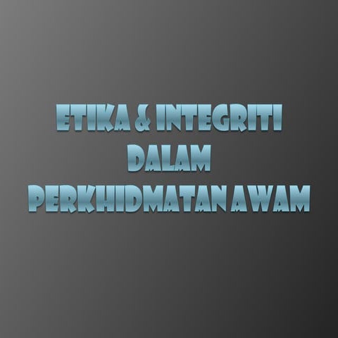 1. integriti 2 | PPTX