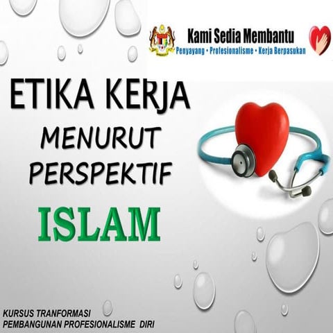 Etika kerja menurut perspektif islam