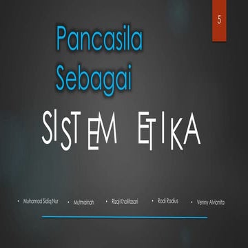 Etika Pancasila