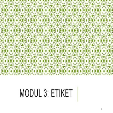 Ethics & Etiquettes | PPTX