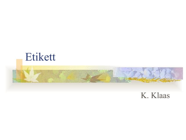 Etikett