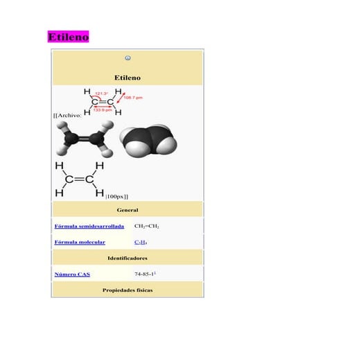 Propiedades fisicas y quimicas del etileno | PPTX