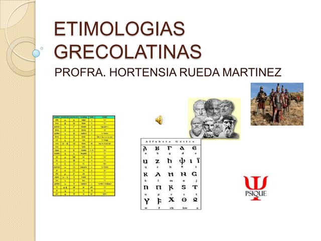 Etimologias grecolatinas | PPTX