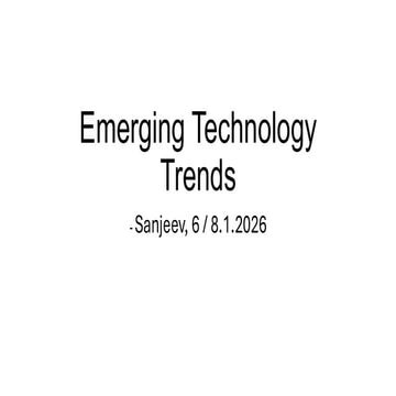 Emerging technologies module | PDF
