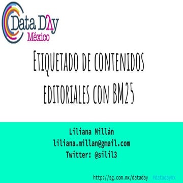 Etiquetado de contenido editorial con bm25