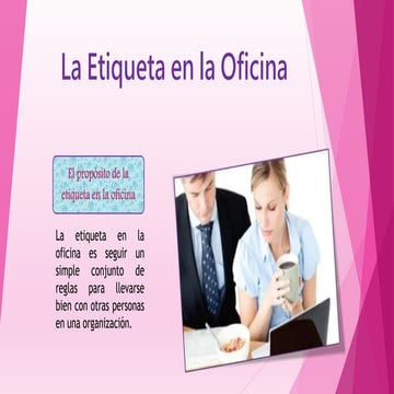 Etiqueta en la oficina