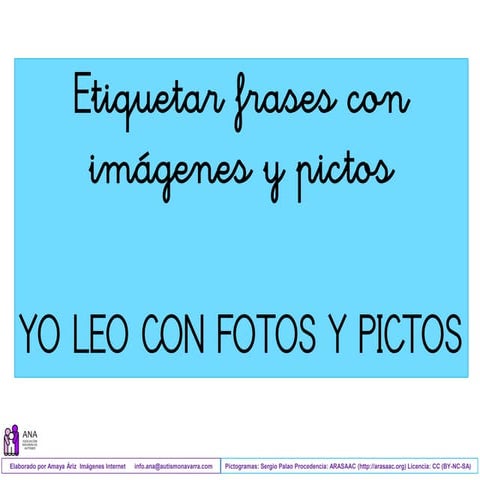 Etiquetar frases con imagen y picto, amaya ariz