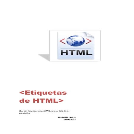 Etiquetas de html
