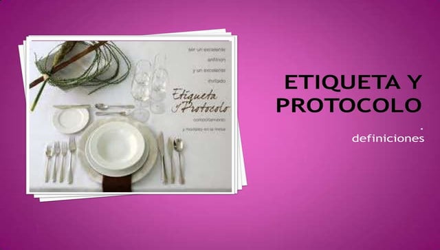 Etiqueta en la mesa | PPT