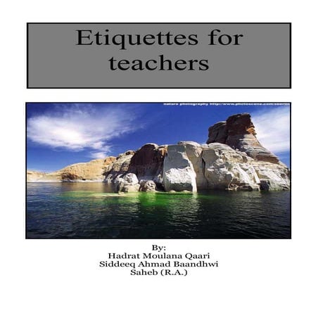 Etiquettes for teachers
