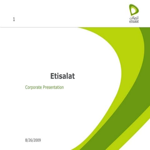 Etisalat Corporate Profile