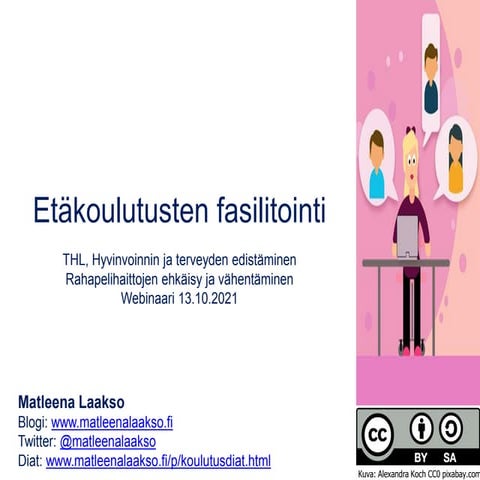 Etäkoulutusten fasilitointi 13.10.21