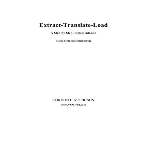 Extract Translae Load by-the-numbers