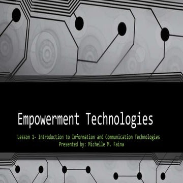 Empowerment Technologies