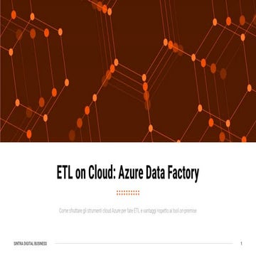 ETL on Cloud: Azure Data Factory | PPT