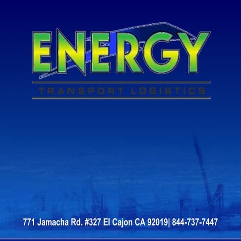 Energy Transport Logistics | PPT