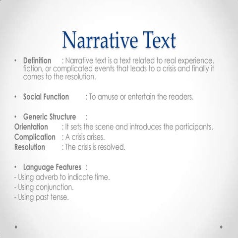 Etm narrative power point | PPTX