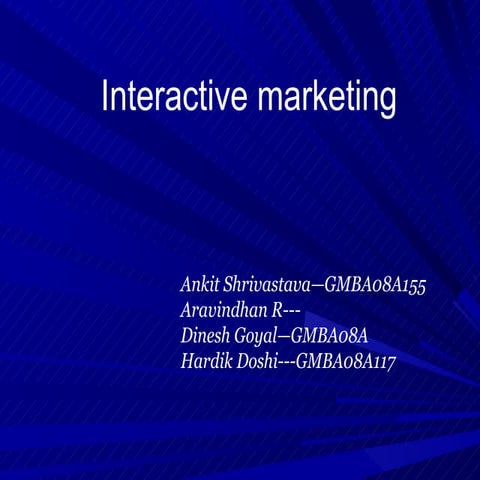 Interactive Marketing