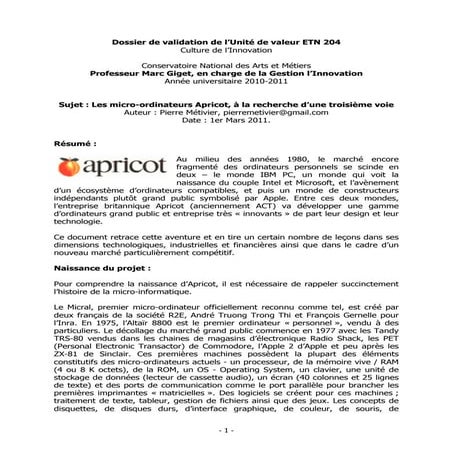 Les micro-ordinateurs Apricot, à la recherche d’une troisième voie