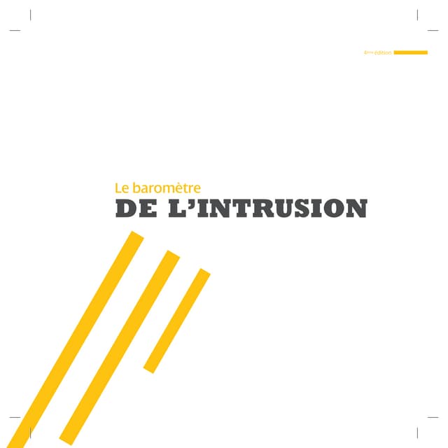 Baromètre de l'intrusion - 4ème édition