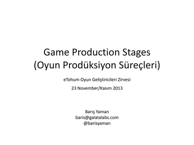Game Dev Process