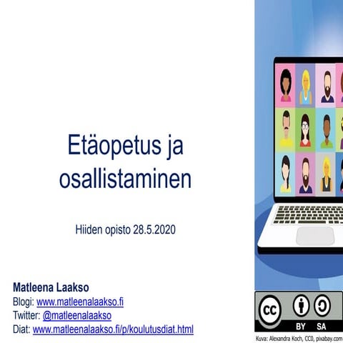 Etäopetus ja osallistaminen