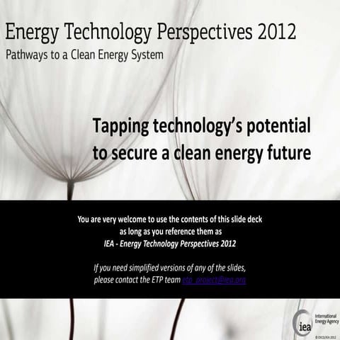 Energy Technology Perspectives 2012